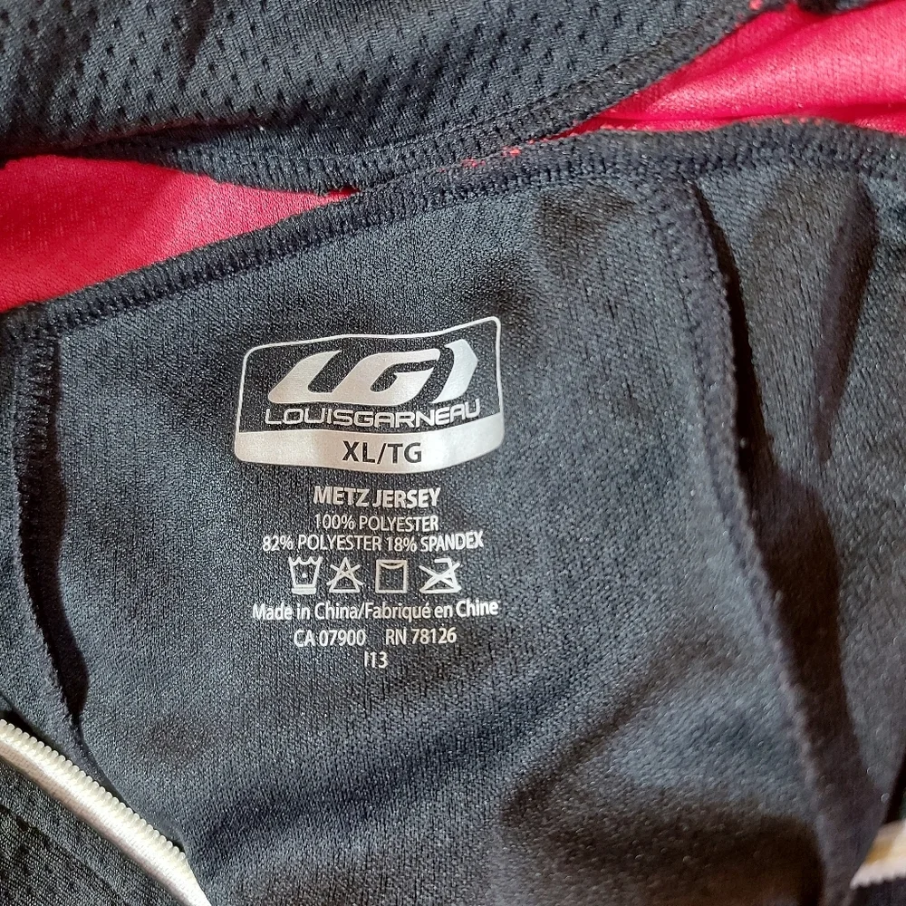 🍄3/50$🍄 Louis Garneau Metz Lite jersey Full Zip Cycling Mountain Bike Shirt XL - Picture 8 of 8